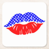 Onderzetter Patriottische kiss Paper Drink (Voorkant)
