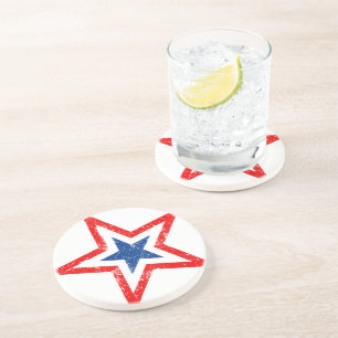 Onderzetter patriottische Star-Drink