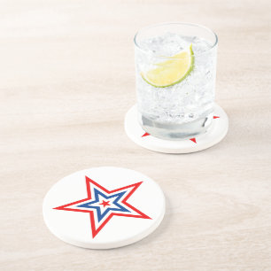 Onderzetter patriottische Star-Drink