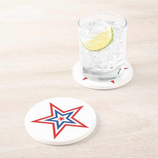 Onderzetter patriottische Star-Drink (Zijkant)