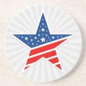 Onderzetter patriottische Star-Drink (Voorkant)
