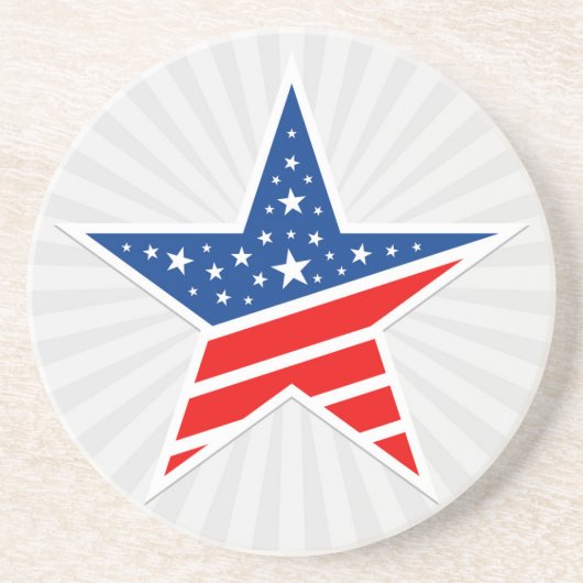 Onderzetter patriottische Star-Drink (Voorkant)