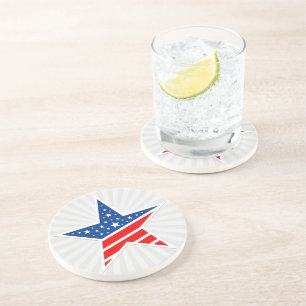 Onderzetter patriottische Star-Drink