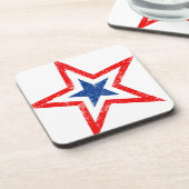 Onderzetter patriottische Star-Drink (Linkerzijde)