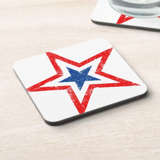 Onderzetter patriottische Star-Drink (Linkerzijde)