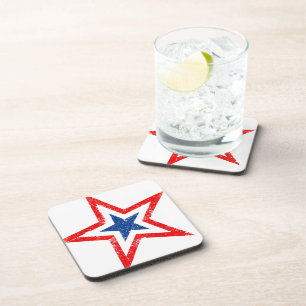 Onderzetter patriottische Star-Drink