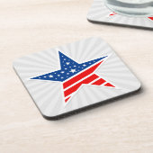 Onderzetter patriottische Star-Drink (Linkerzijde)