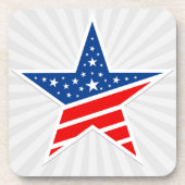 Onderzetter patriottische Star-Drink (Voorkant)