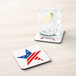 Onderzetter patriottische Star-Drink