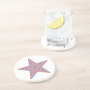 Onderzetter patriottische Star-Drink