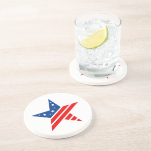 Onderzetter patriottische Star-Drink