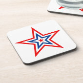 Onderzetter patriottische Star-Drink (Linkerzijde)