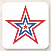 Onderzetter patriottische Star-Drink (Voorkant)