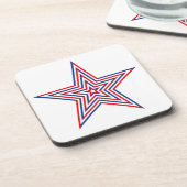 Onderzetter patriottische Star-Drink (Linkerzijde)