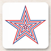 Onderzetter patriottische Star-Drink (Voorkant)