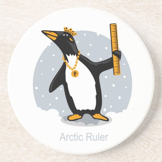 Onderzetter Penguin Ruler (Voorkant)