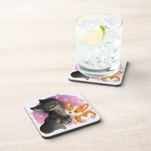 Onderzetter - pluizige knuffels