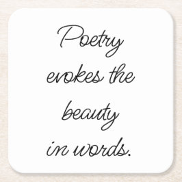 Onderzetter poëzie Evokes Paper