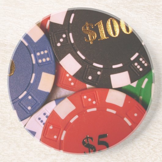 Onderzetter Poker Chips (Voorkant)