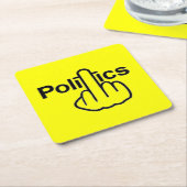 Onderzetter Politiek omdraaien (Schuin)