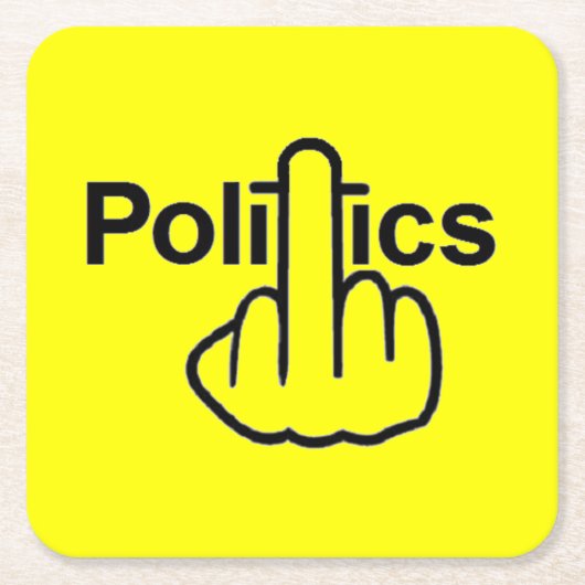 Onderzetter Politiek omdraaien (Voorkant)