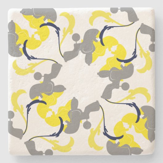 Onderzetter Poodle Pattern (Voorkant)