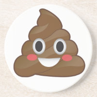 Onderzetter Poop Happy Emoji