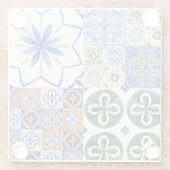 Onderzetter portugese tegels glazen onderzetter (Achterkant)