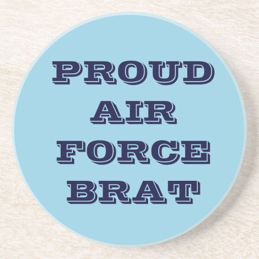 Onderzetter Proud Air Force Brat (Voorkant)