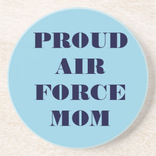 Onderzetter Proud Air Force mama