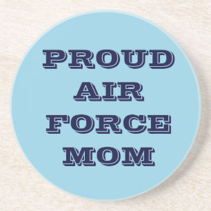 Onderzetter Proud Air Force mama