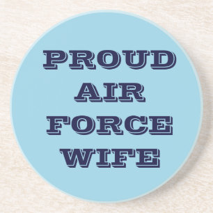 Onderzetter Proud Air Force Wife