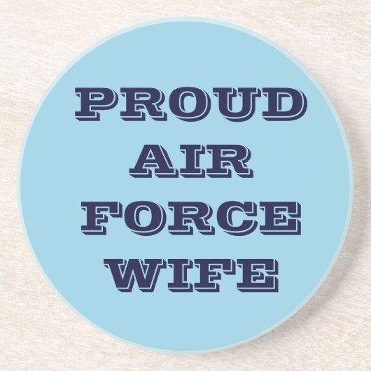 Onderzetter Proud Air Force Wife (Voorkant)