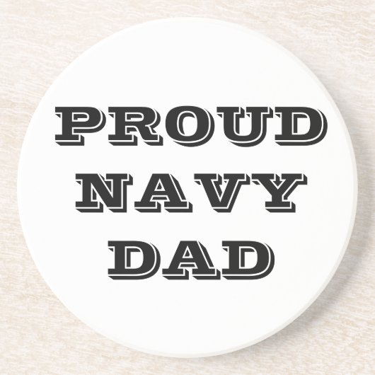 Onderzetter Proud Navy Pap (Voorkant)
