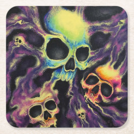 onderzetter "Psychedelia" Skull Cluster Drink