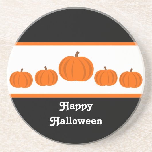 Onderzetter Pumpkin Row Halloween (Voorkant)