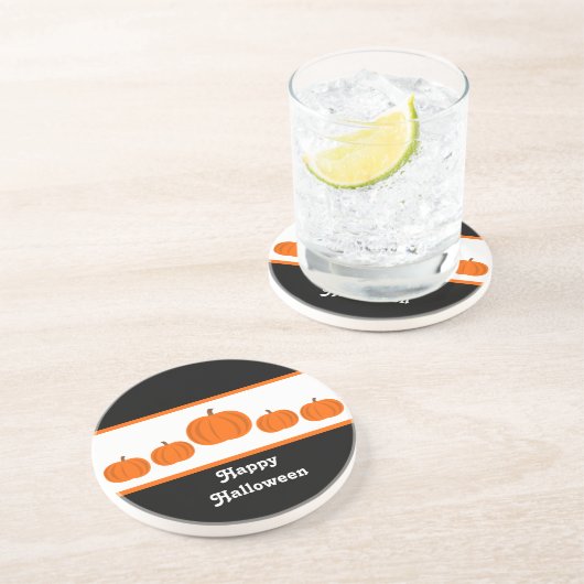 Onderzetter Pumpkin Row Halloween (Zijkant)