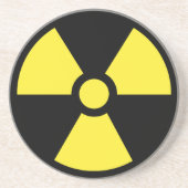 Onderzetter radioactief symbool (Voorkant)