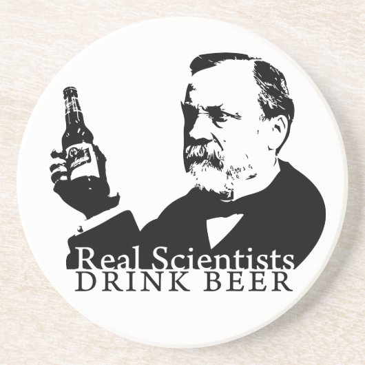 Onderzetter - Real Scientists Drink Beer (Voorkant)