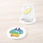 Onderzetter regenboogpaw (Zijkant)