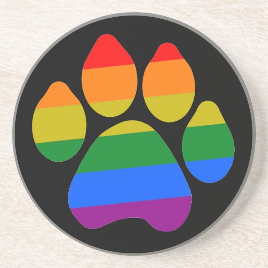 Onderzetter regenboogpaws (Voorkant)