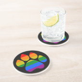 Onderzetter regenboogpaws (Zijkant)