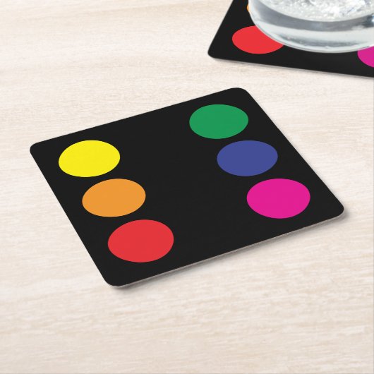 Onderzetter regenboogstaarten (Schuin)