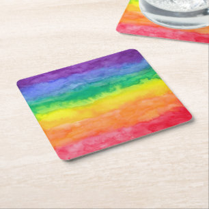 Onderzetter regenboogwaspapier