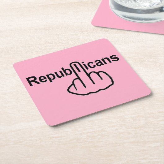 Onderzetter Republikeinen omdraaien (Schuin)