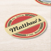 Onderzetter Retro Beer (Gebogen)