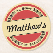 Onderzetter  Retro Beer (Voorkant)