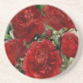 Onderzetter Rode anjerbloemen (Voorkant)