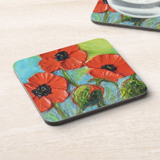 Onderzetter Rode papaver (Linkerzijde)