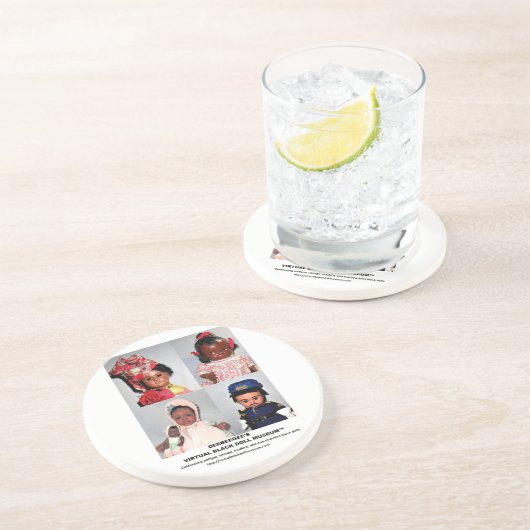 Onderzetter rond museum (Zijkant)